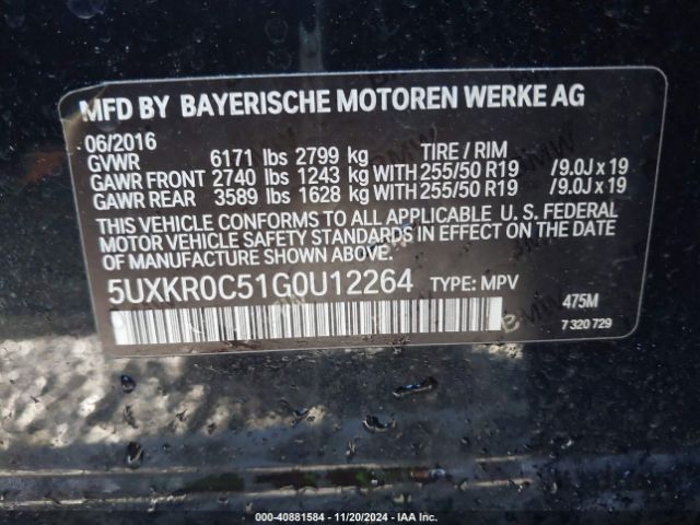 Photo 8 VIN: 5UXKR0C51G0U12264 - BMW X5 