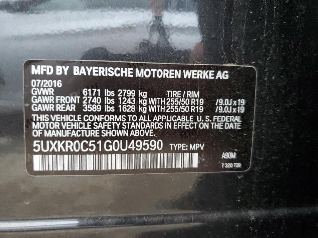 Photo 13 VIN: 5UXKR0C51G0U49590 - BMW X5 