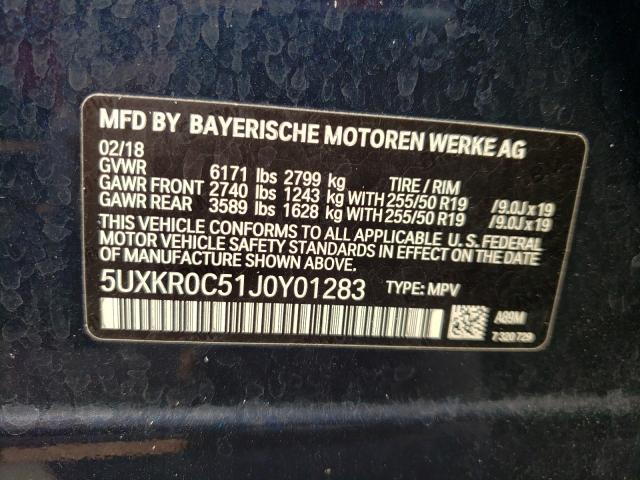 Photo 9 VIN: 5UXKR0C51J0Y01283 - BMW X5 