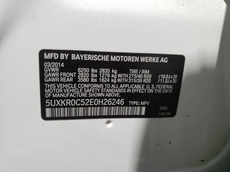 Photo 9 VIN: 5UXKR0C52E0H26246 - BMW X5 