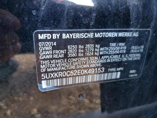 Photo 9 VIN: 5UXKR0C52E0K49153 - BMW X5 XDRIVE3 