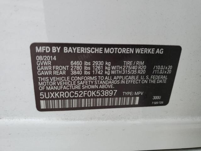 Photo 12 VIN: 5UXKR0C52F0K53897 - BMW X5 XDRIVE3 