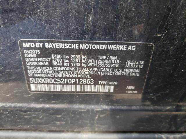 Photo 11 VIN: 5UXKR0C52F0P12863 - BMW X5 XDRIVE3 