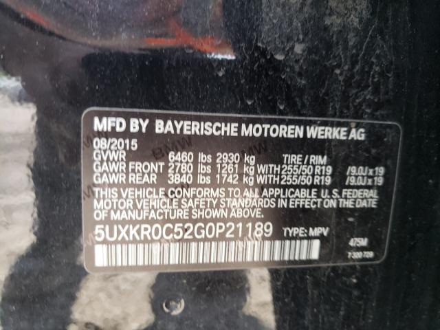 Photo 9 VIN: 5UXKR0C52G0P21189 - BMW X5 