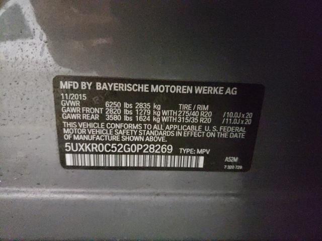 Photo 9 VIN: 5UXKR0C52G0P28269 - BMW X5 XDRIVE3 