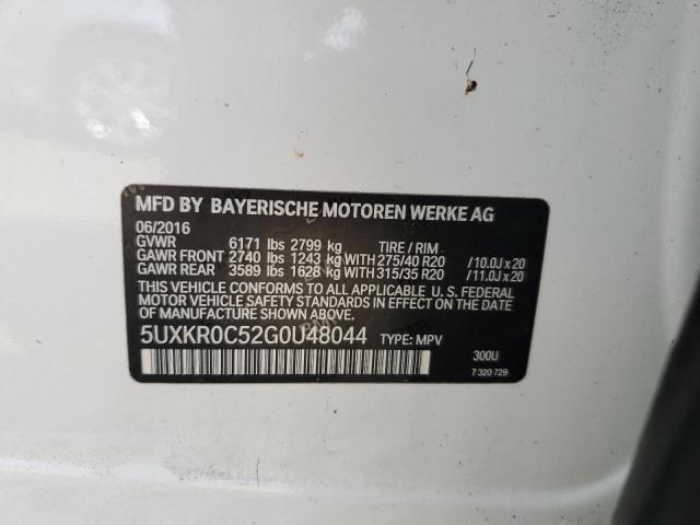 Photo 13 VIN: 5UXKR0C52G0U48044 - BMW X5 XDRIVE3 