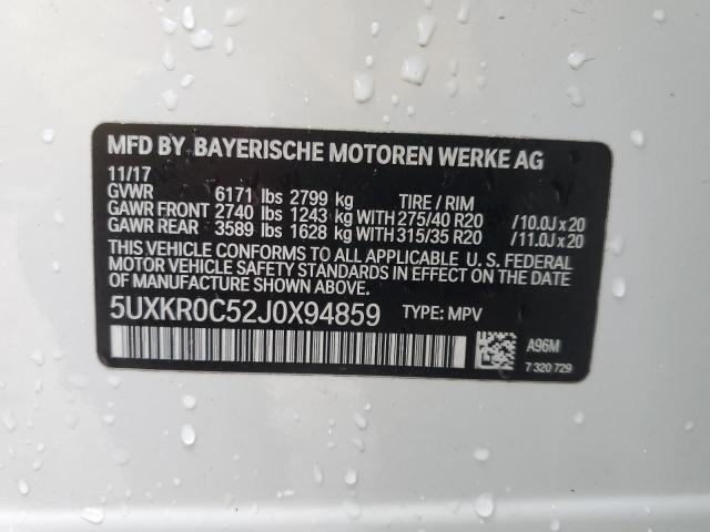 Photo 12 VIN: 5UXKR0C52J0X94859 - BMW X5 XDRIVE3 