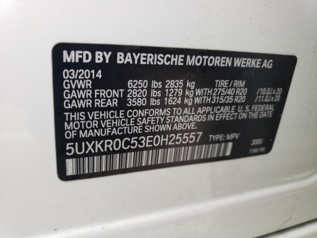 Photo 12 VIN: 5UXKR0C53E0H25557 - BMW X5 XDRIVE3 