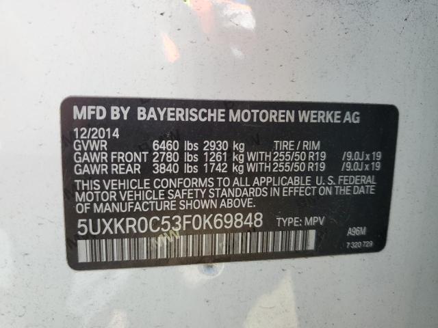 Photo 12 VIN: 5UXKR0C53F0K69848 - BMW X5 XDRIVE3 