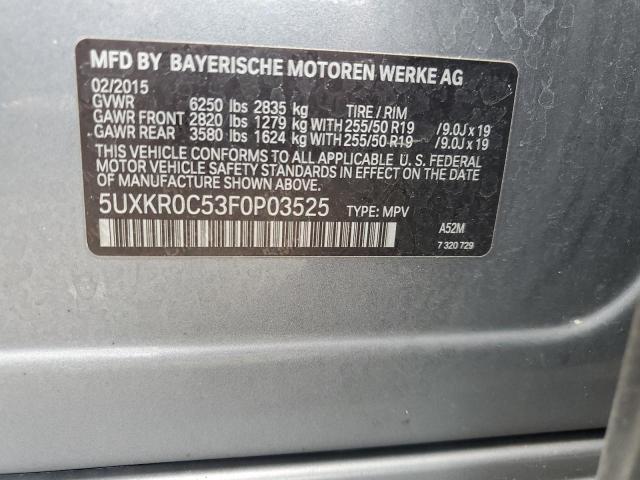 Photo 11 VIN: 5UXKR0C53F0P03525 - BMW X5 XDRIVE3 