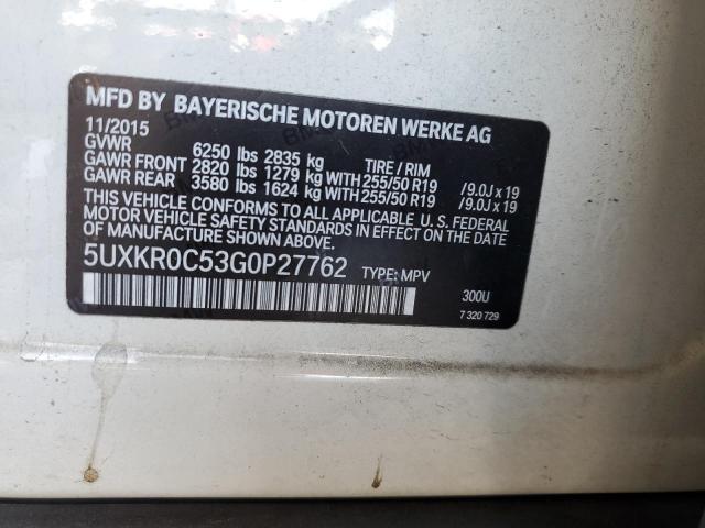 Photo 13 VIN: 5UXKR0C53G0P27762 - BMW X5 