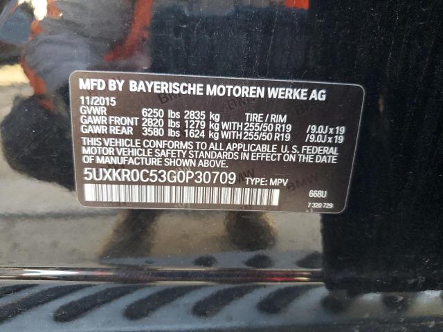 Photo 12 VIN: 5UXKR0C53G0P30709 - BMW X5 XDRIVE3 