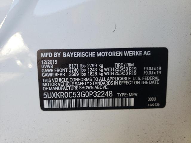 Photo 11 VIN: 5UXKR0C53G0P32248 - BMW X5 XDRIVE3 