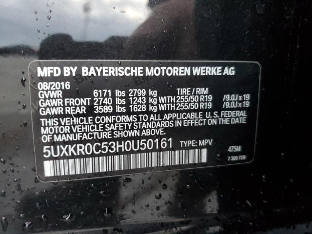 Photo 13 VIN: 5UXKR0C53H0U50161 - BMW X5 XDRIVE3 