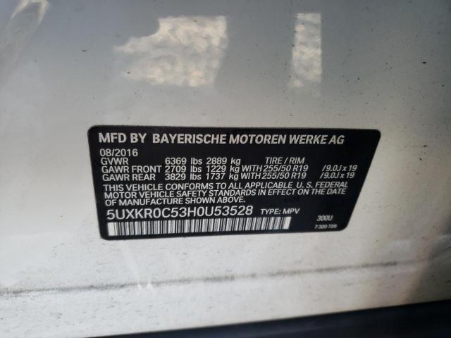 Photo 12 VIN: 5UXKR0C53H0U53528 - BMW X5 XDRIVE3 