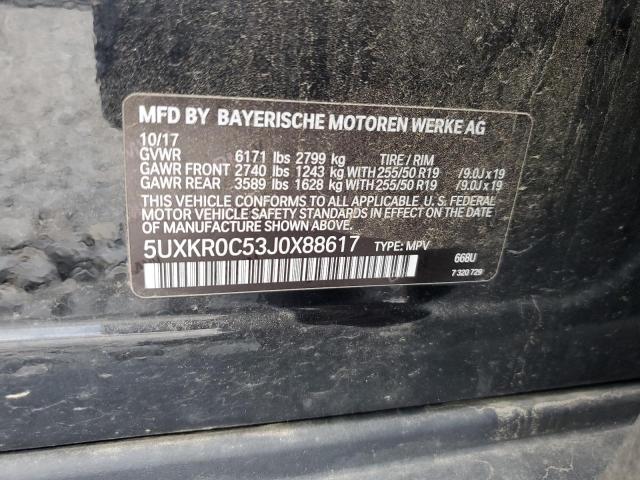 Photo 12 VIN: 5UXKR0C53J0X88617 - BMW X5 XDRIVE3 