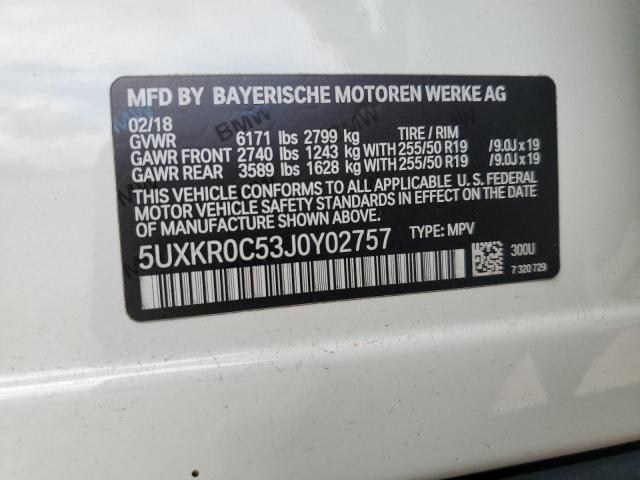 Photo 12 VIN: 5UXKR0C53J0Y02757 - BMW X5 