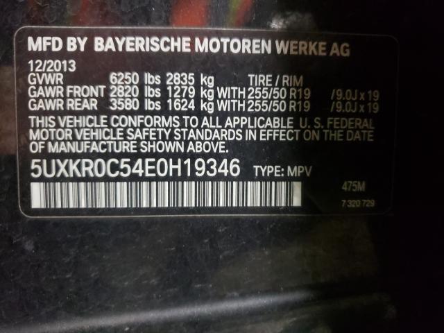 Photo 9 VIN: 5UXKR0C54E0H19346 - BMW X5 XDRIVE3 