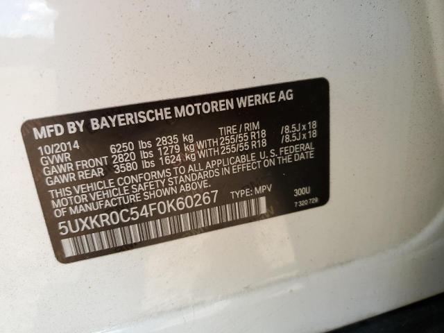 Photo 11 VIN: 5UXKR0C54F0K60267 - BMW X5 XDRIVE3 