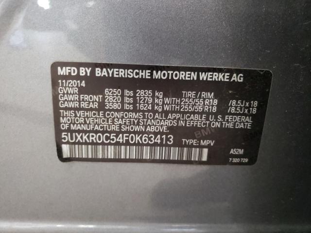 Photo 9 VIN: 5UXKR0C54F0K63413 - BMW X5 