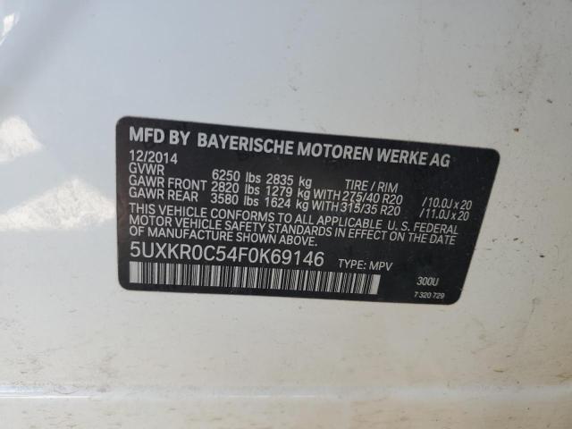 Photo 12 VIN: 5UXKR0C54F0K69146 - BMW X5 XDRIVE3 