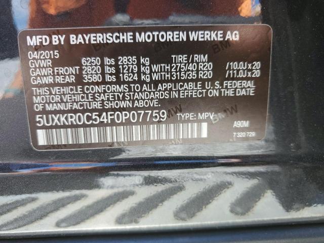 Photo 12 VIN: 5UXKR0C54F0P07759 - BMW X5 