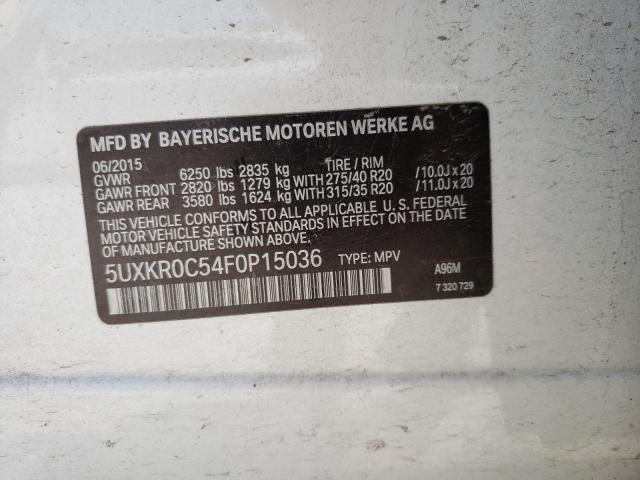 Photo 12 VIN: 5UXKR0C54F0P15036 - BMW X5 