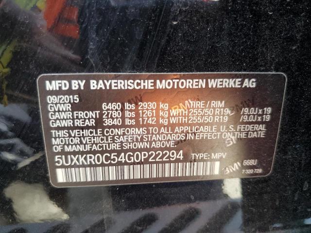 Photo 9 VIN: 5UXKR0C54G0P22294 - BMW X5 XDRIVE3 