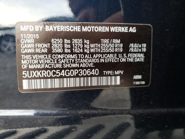 Photo 9 VIN: 5UXKR0C54G0P30640 - BMW X5 