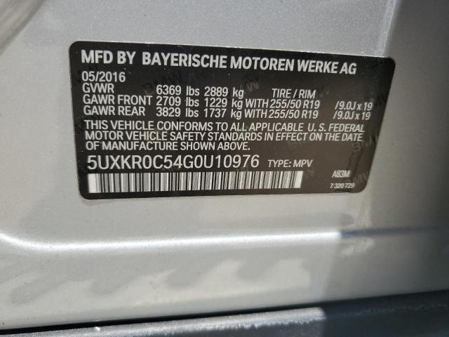 Photo 12 VIN: 5UXKR0C54G0U10976 - BMW X5 XDRIVE3 