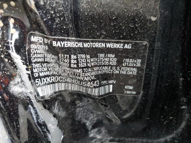 Photo 12 VIN: 5UXKR0C54H0U54543 - BMW X5 XDRIVE3 