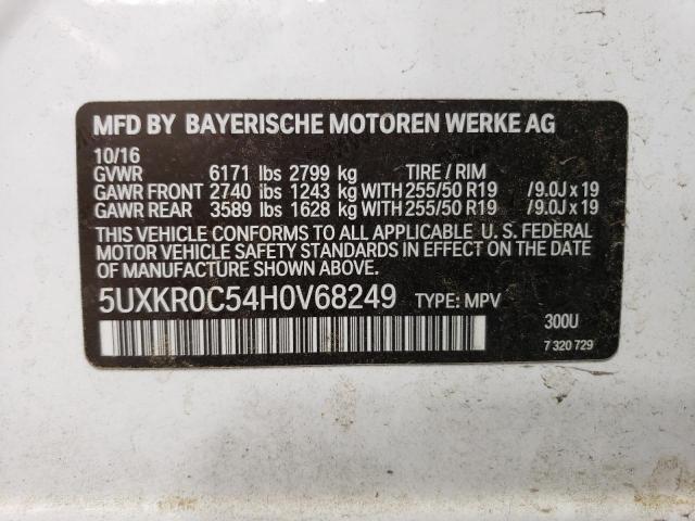 Photo 12 VIN: 5UXKR0C54H0V68249 - BMW X5 XDRIVE3 