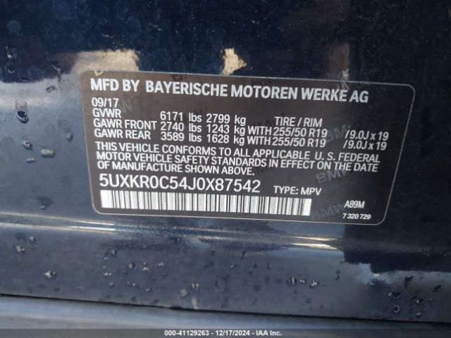 Photo 8 VIN: 5UXKR0C54J0X87542 - BMW X5 