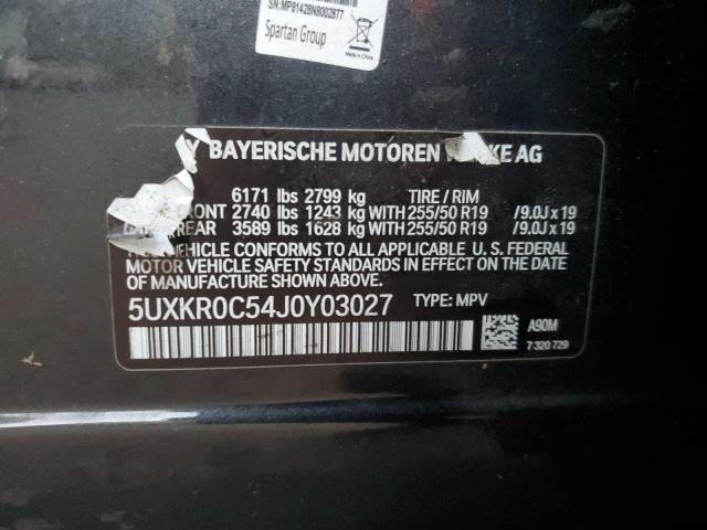 Photo 12 VIN: 5UXKR0C54J0Y03027 - BMW X5 XDRIVE3 