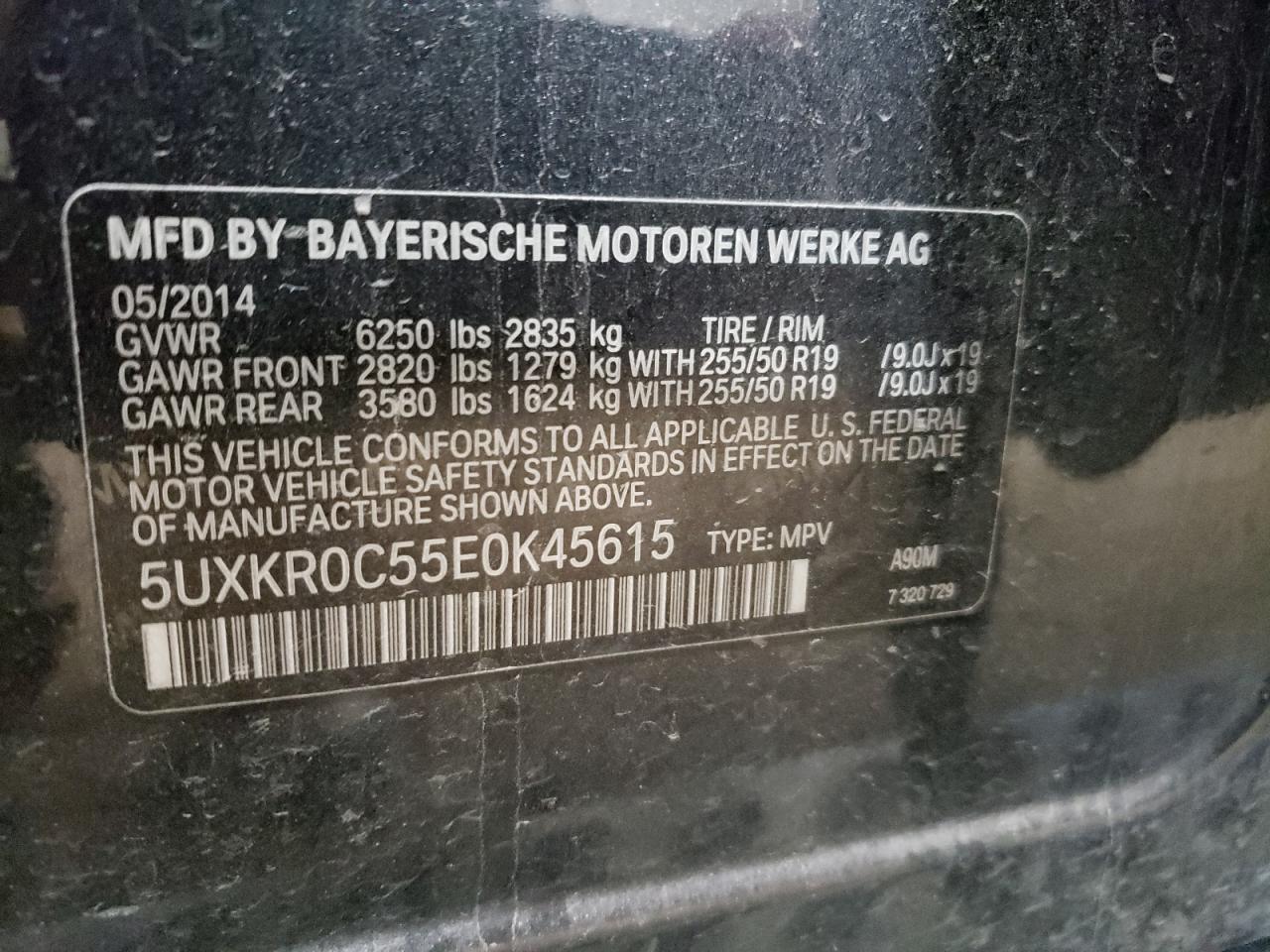 Photo 13 VIN: 5UXKR0C55E0K45615 - BMW X5 