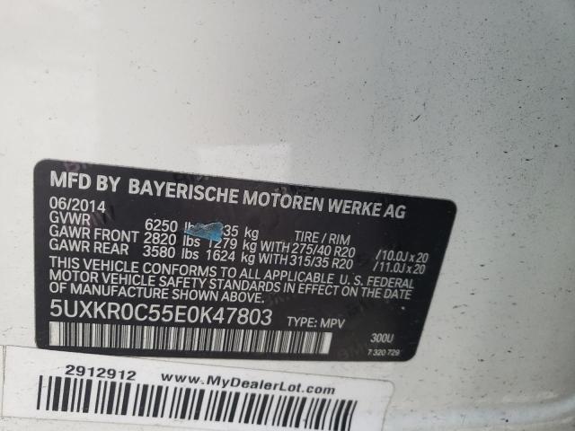 Photo 12 VIN: 5UXKR0C55E0K47803 - BMW X5 