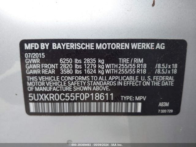 Photo 8 VIN: 5UXKR0C55F0P18611 - BMW X5 