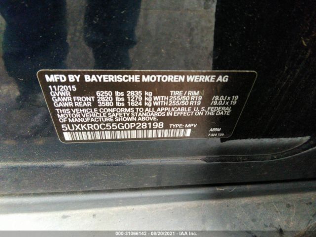 Photo 8 VIN: 5UXKR0C55G0P28198 - BMW X5 