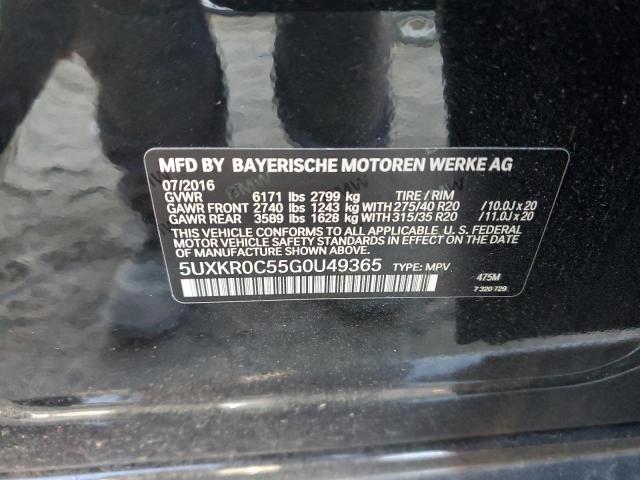 Photo 12 VIN: 5UXKR0C55G0U49365 - BMW X5 XDRIVE3 