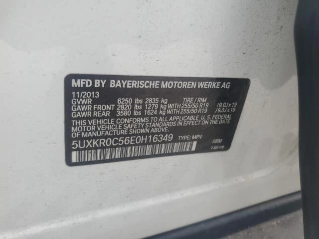 Photo 13 VIN: 5UXKR0C56E0H16349 - BMW X5 XDRIVE3 