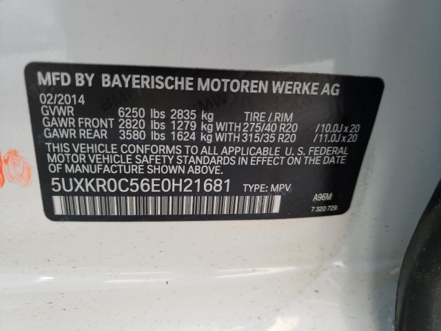 Photo 9 VIN: 5UXKR0C56E0H21681 - BMW X5 XDRIVE3 