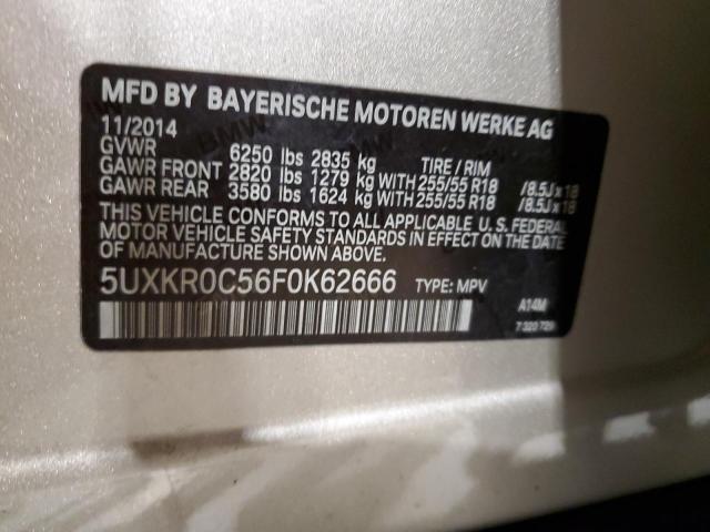 Photo 12 VIN: 5UXKR0C56F0K62666 - BMW X5 