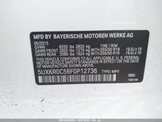 Photo 8 VIN: 5UXKR0C56F0P12736 - BMW X5 