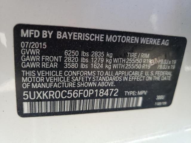 Photo 12 VIN: 5UXKR0C56F0P18472 - BMW X5 XDRIVE3 