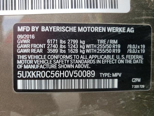 Photo 12 VIN: 5UXKR0C56H0V50089 - BMW X5 XDRIVE3 