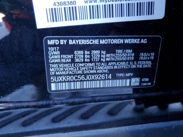 Photo 12 VIN: 5UXKR0C56J0X92614 - BMW X5 XDRIVE3 