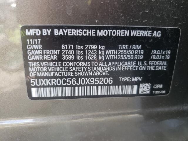 Photo 9 VIN: 5UXKR0C56J0X95206 - BMW X5 XDRIVE3 