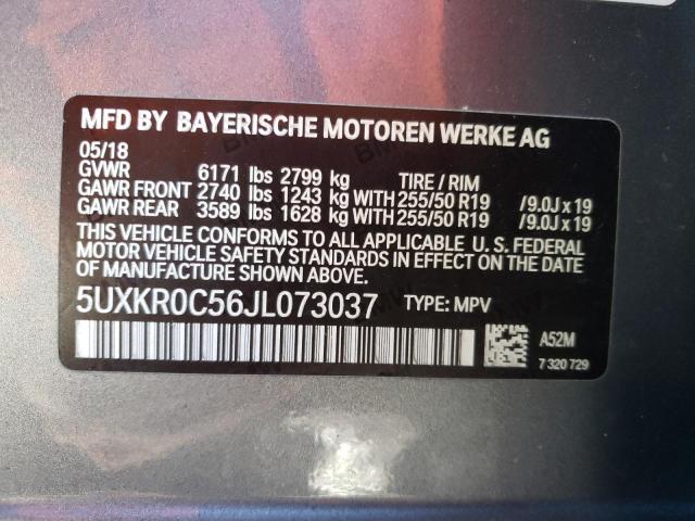 Photo 13 VIN: 5UXKR0C56JL073037 - BMW X5 XDRIVE3 