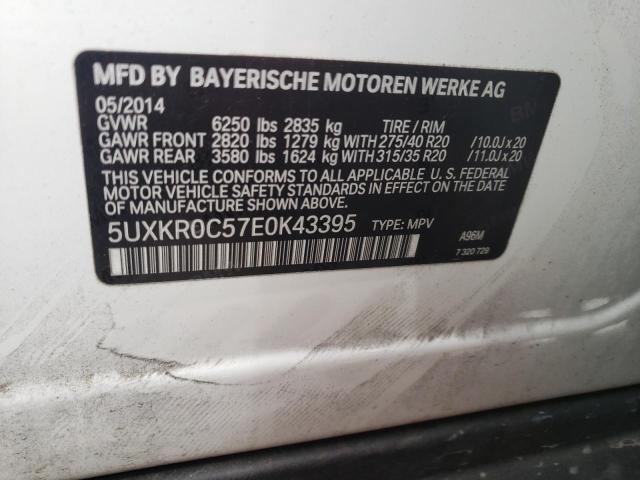 Photo 9 VIN: 5UXKR0C57E0K43395 - BMW X5 XDRIVE3 