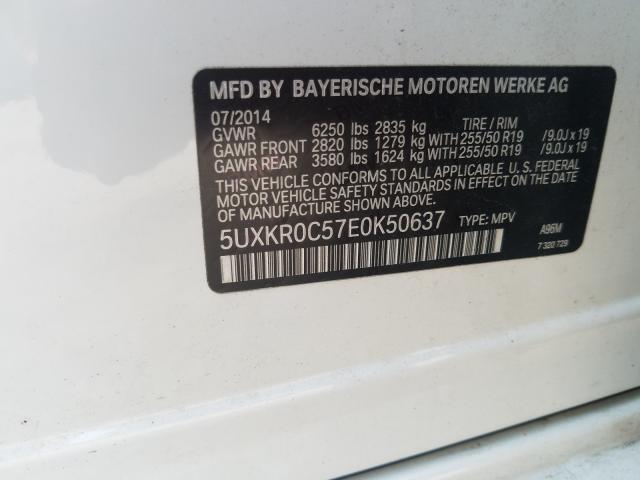 Photo 9 VIN: 5UXKR0C57E0K50637 - BMW X5 XDRIVE3 